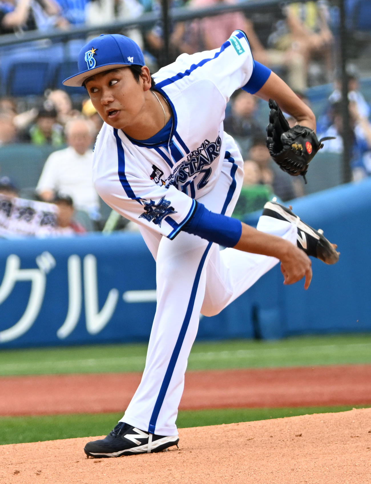 DeNA対ヤクルト　ヤクルト戦に先発したDeNA吉野（撮影・千葉一成）
