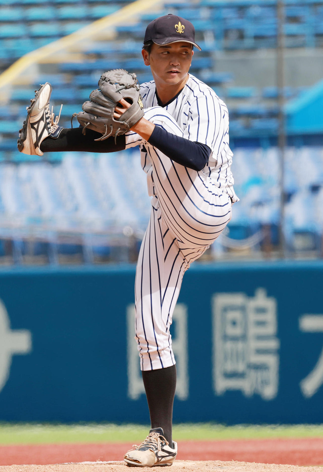 立大対法大　立大3番手の朝井（撮影・野上伸悟）