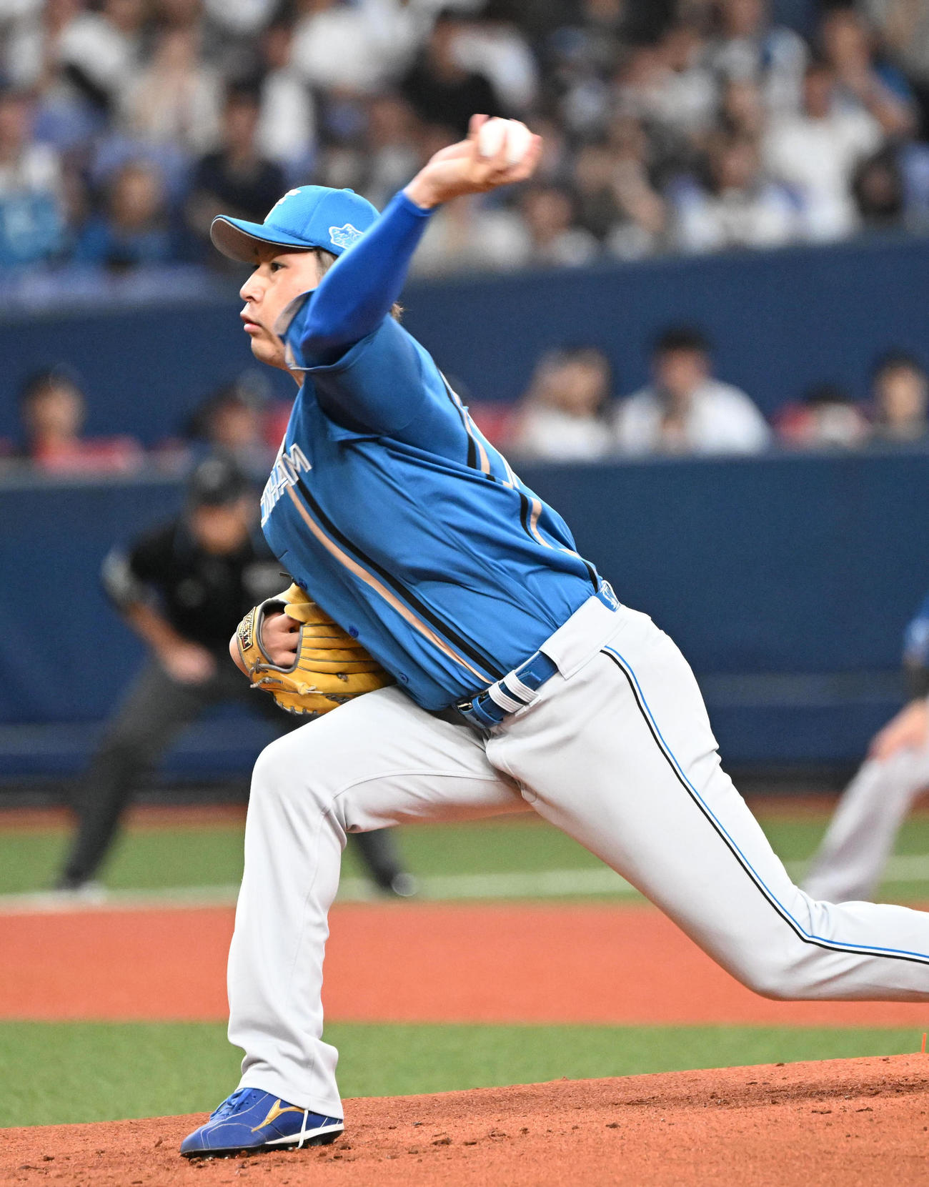 オリックス対日本ハム　先発する日本ハム加藤（撮影・和賀正仁）