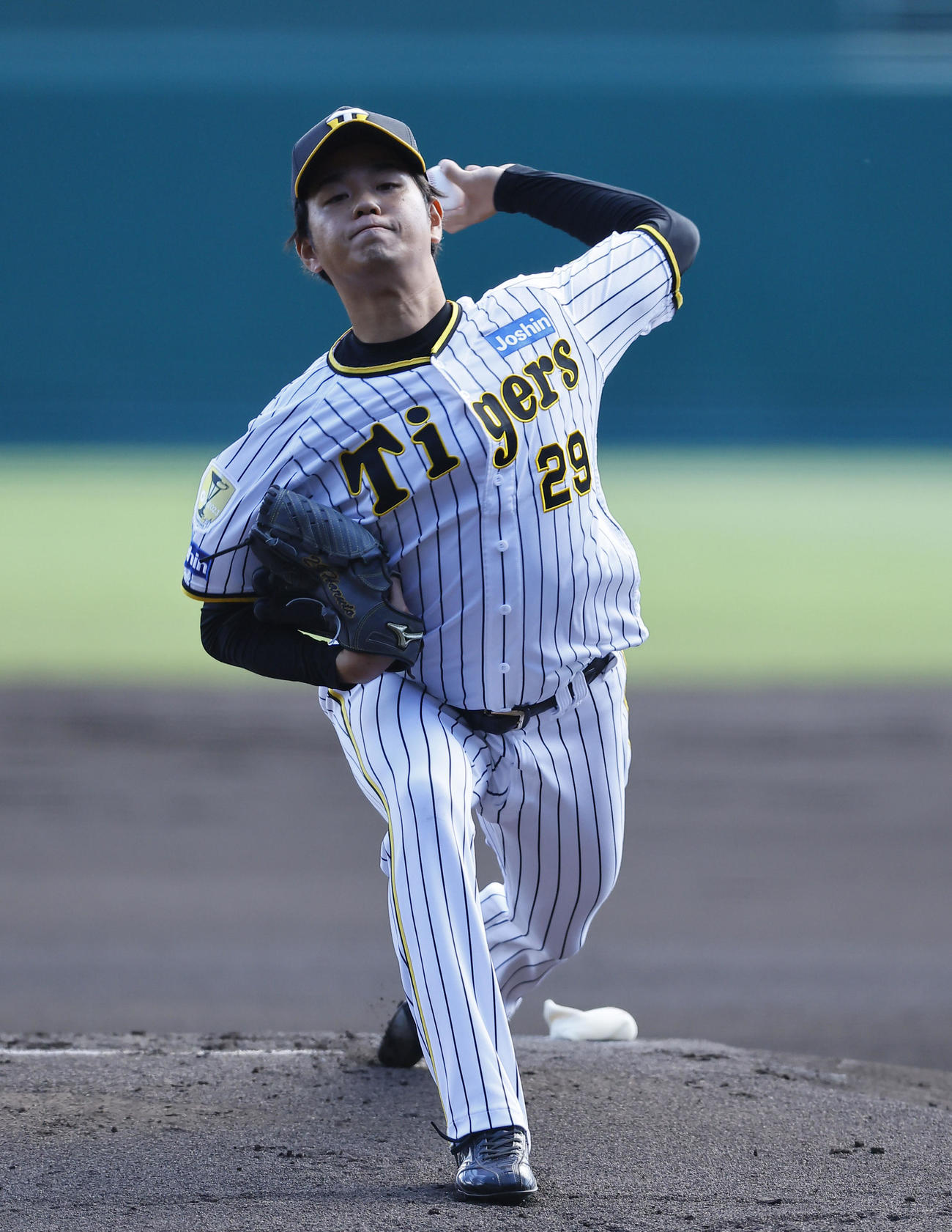 阪神対巨人　阪神先発の高橋（撮影・藤尾明華）