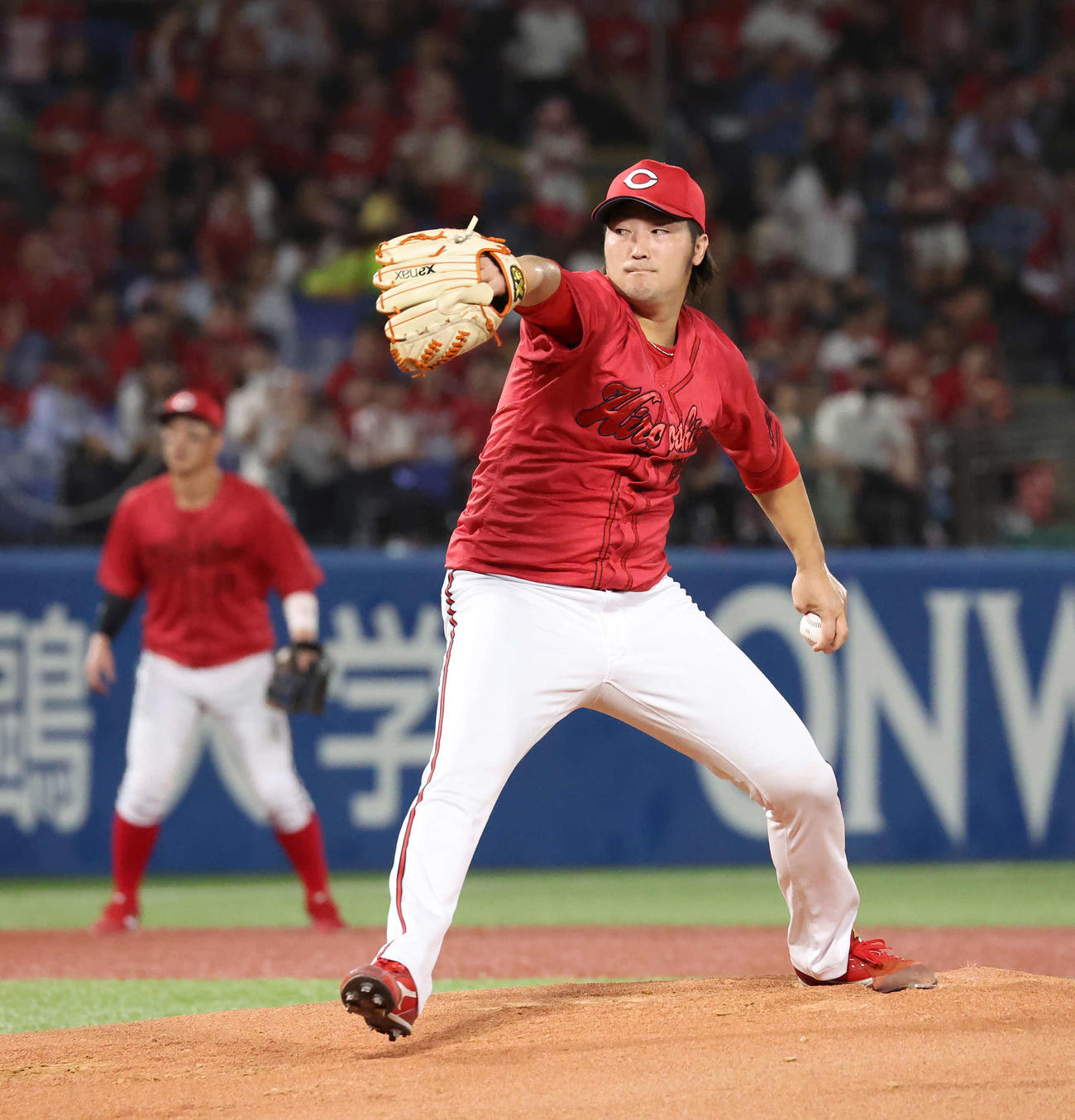 広島床田寛樹（2024年9月19日撮影）