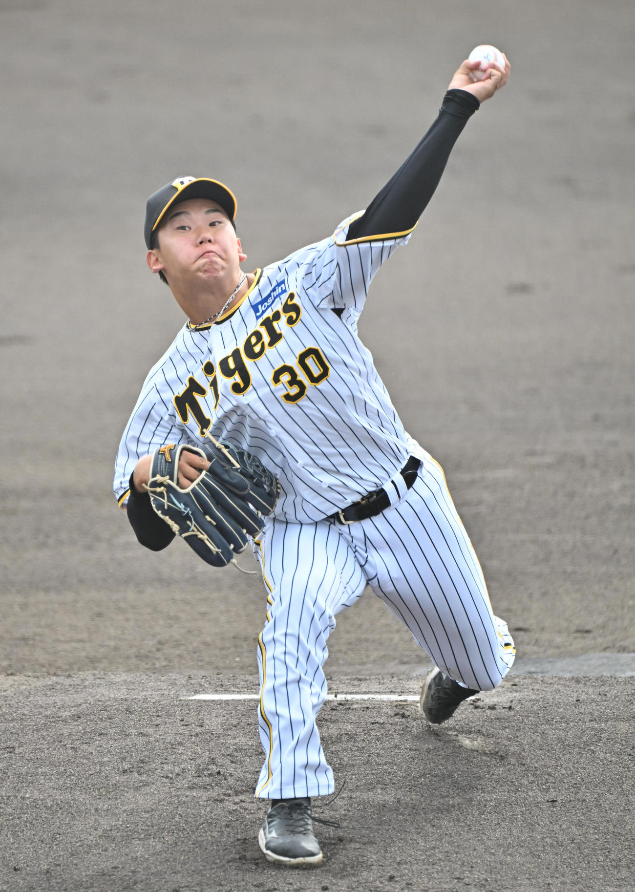 阪神対ソフトバンク　阪神先発の門別（撮影・石井愛子）