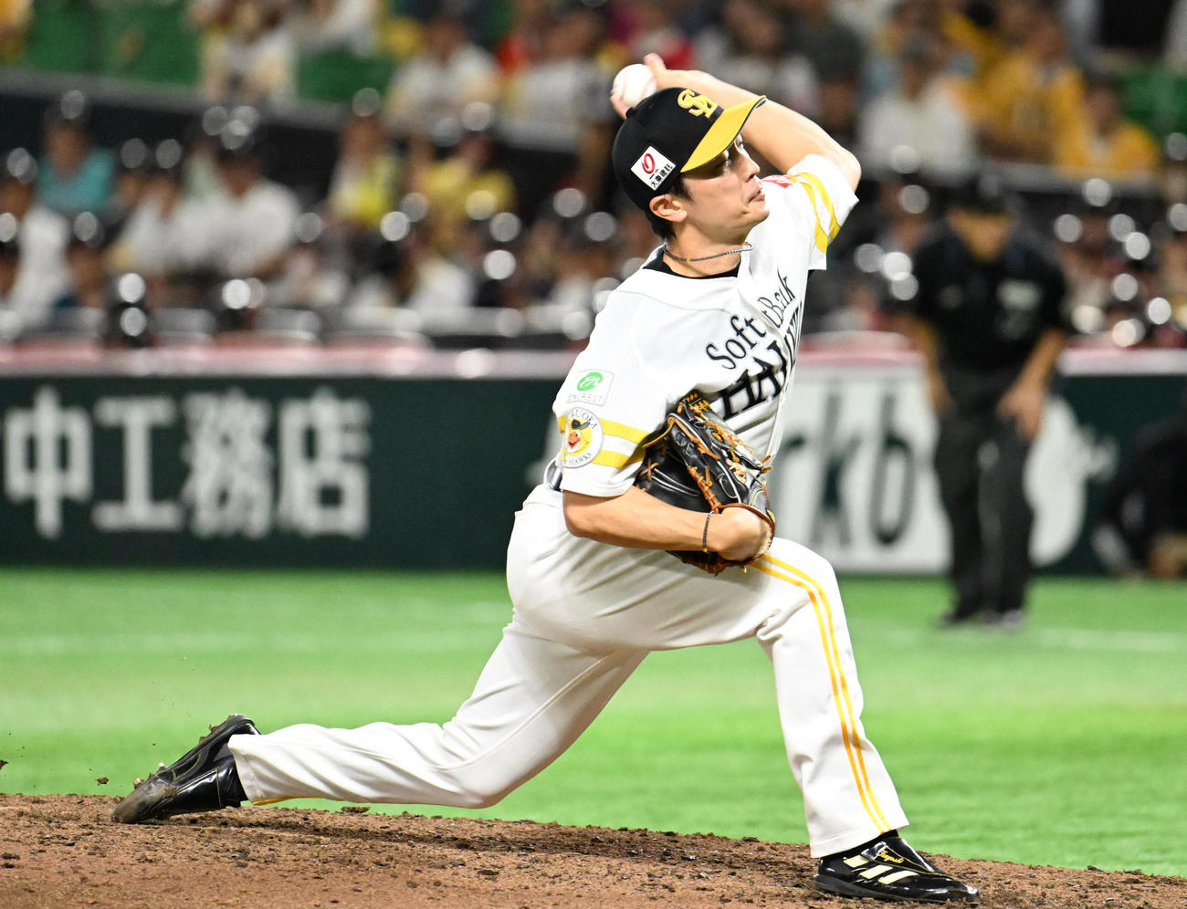 ソフトバンク対西武　ソフトバンク二番投手・和田（撮影・林敢治）