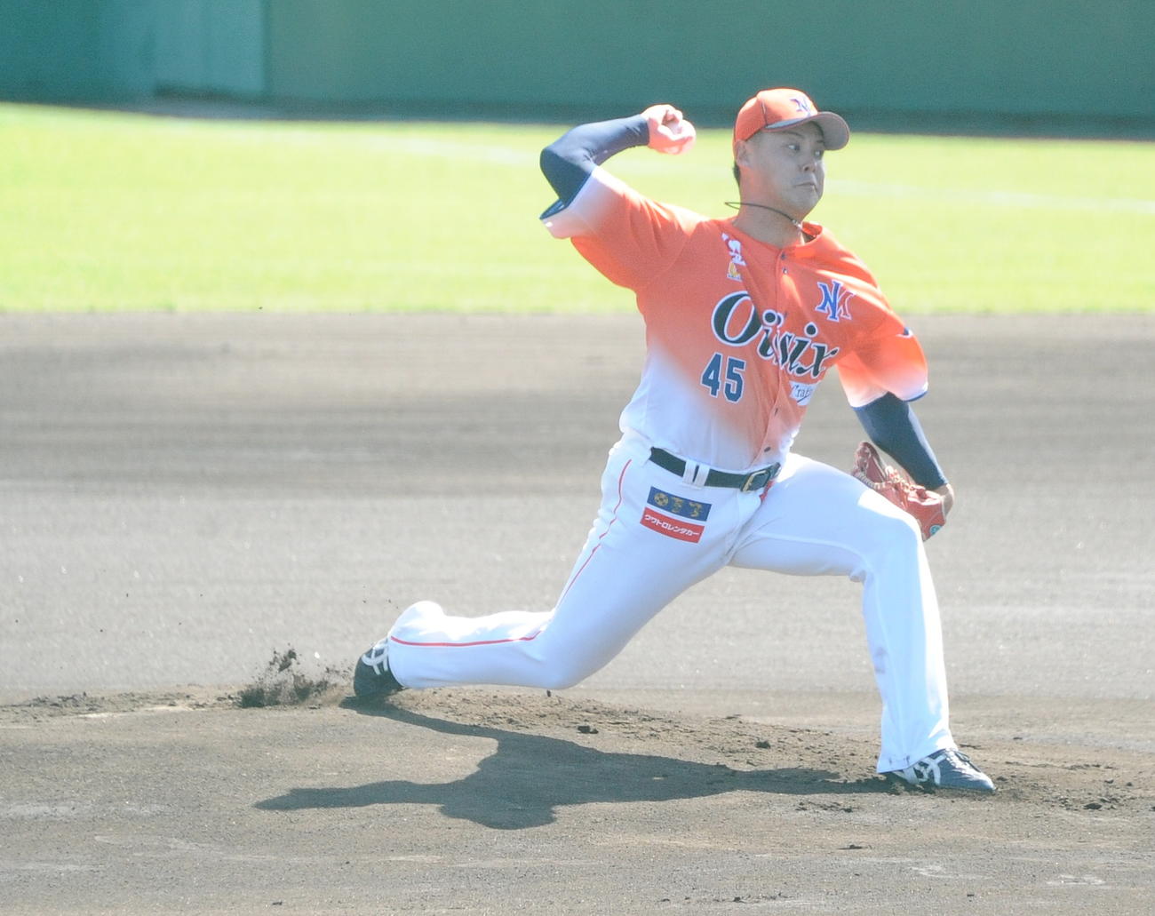 オイシックス対日本ハム　現役ラスト登板となったオイシックス前川（撮影・小林忠）