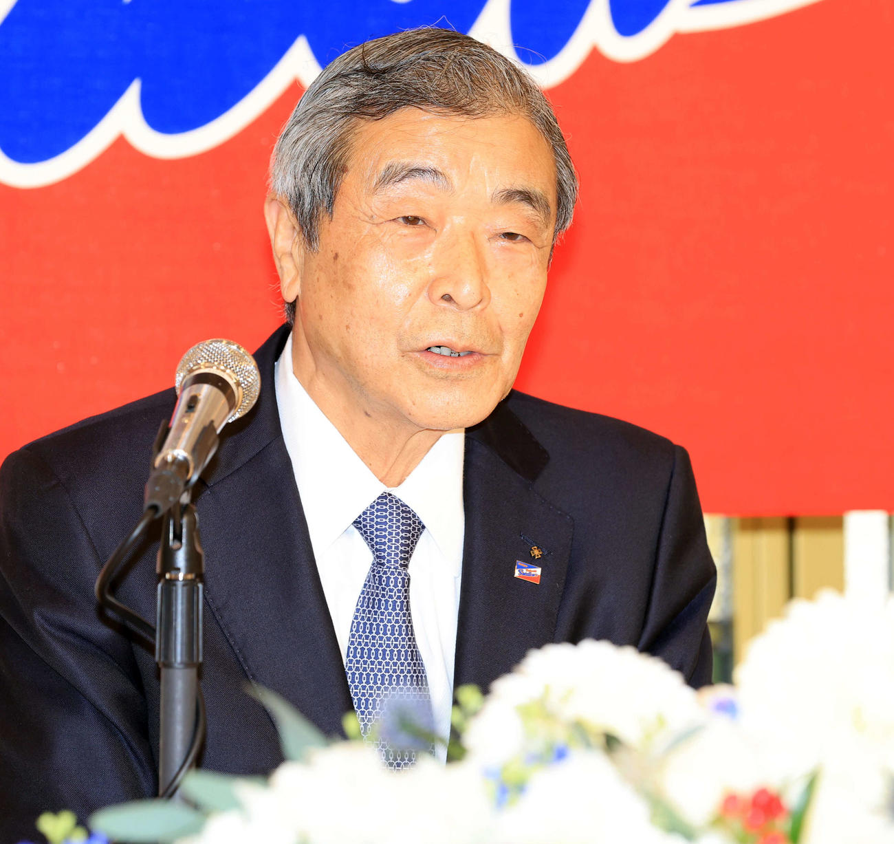 ヤクルト成田裕オーナー（2023年3月撮影）