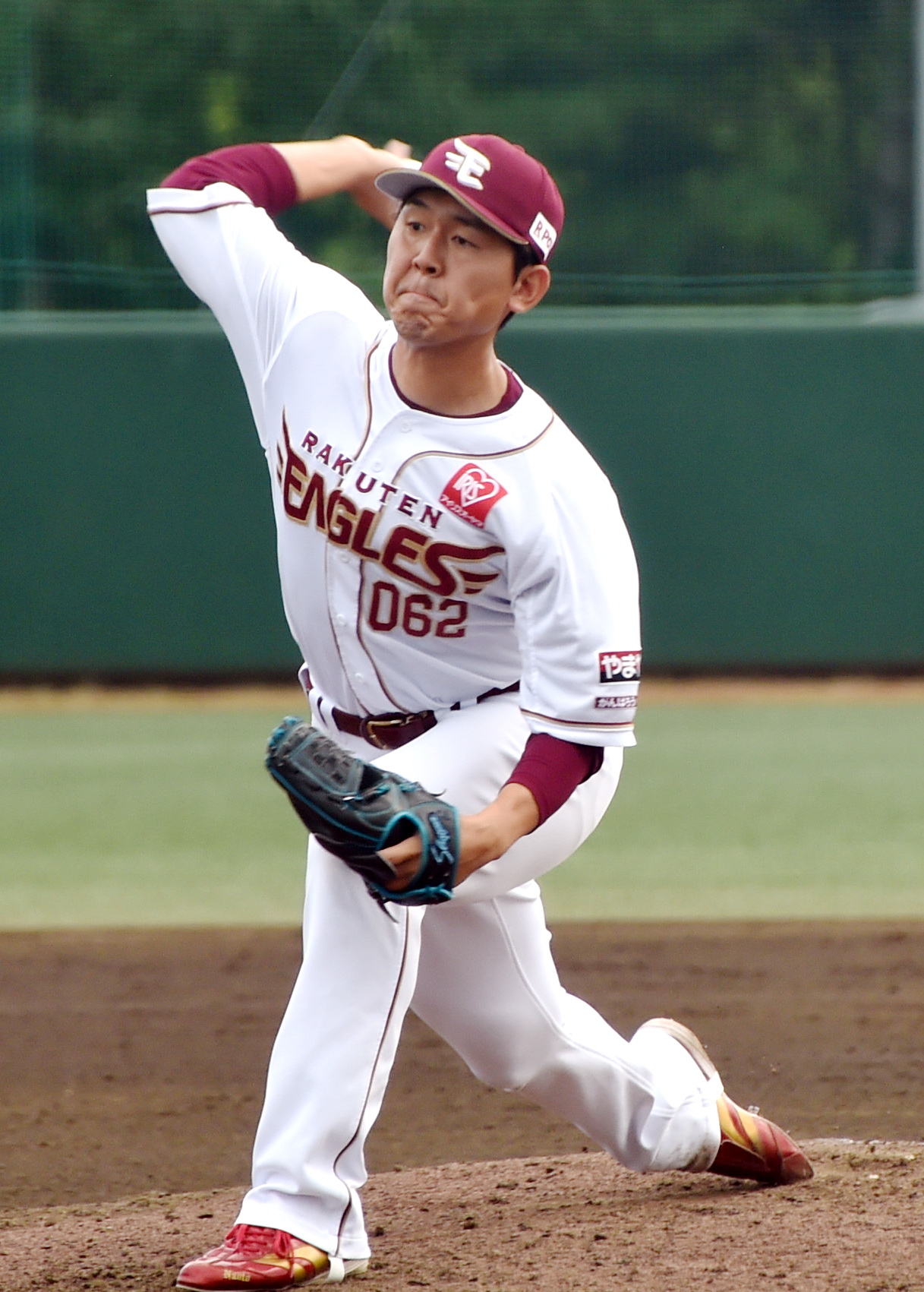楽天対西武　右肘のトミー・ジョン手術から復活を果たした楽天育成の西口（撮影・山田愛斗）
