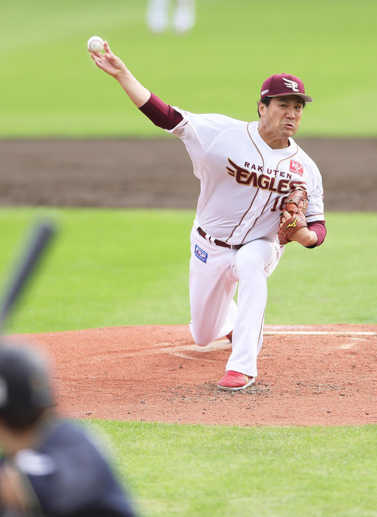 楽天対オリックス　楽天先発の田中将（撮影・足立雅史）