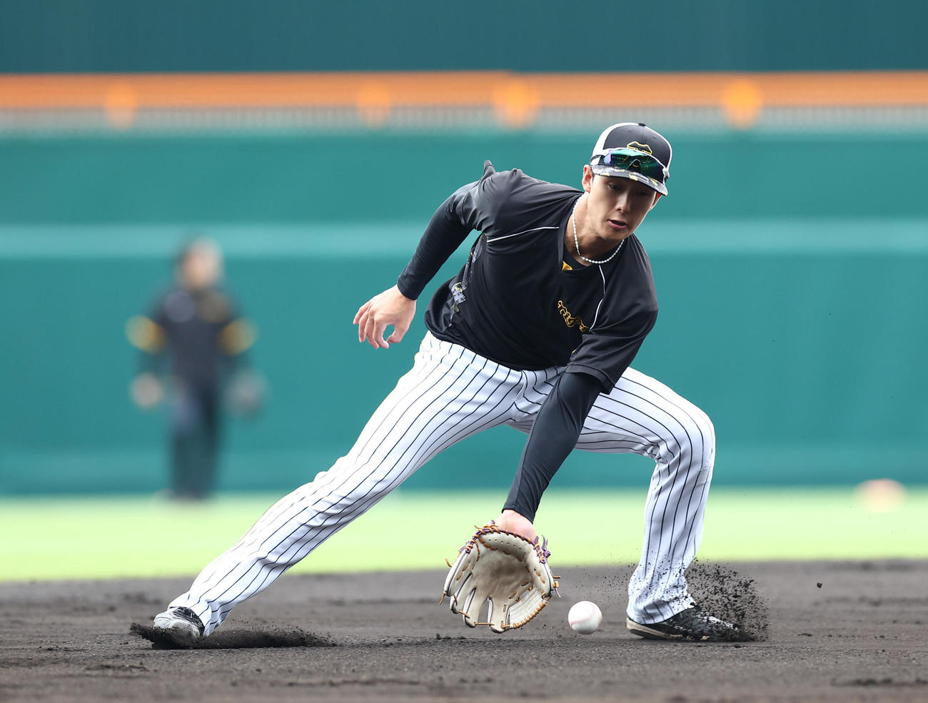 阪神対DeNA 1軍に合流した阪神小幡（撮影・前田充）