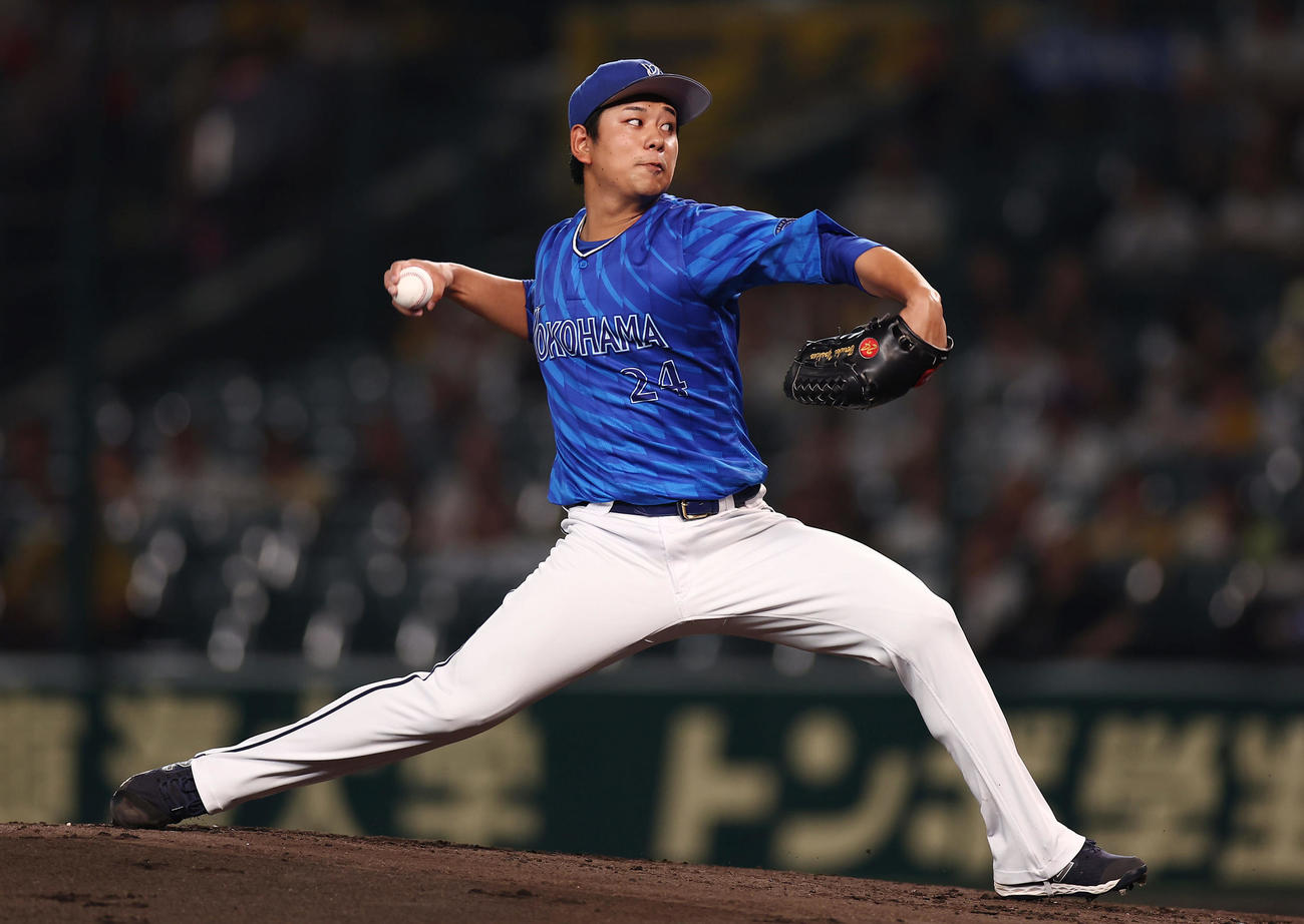 阪神対DeNA　力投するDeNA先発の吉野（撮影・前田充）