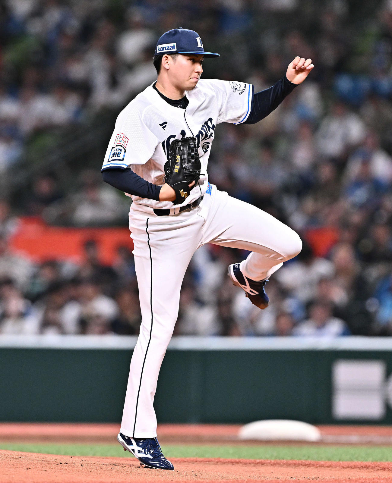 西武対日本ハム　西武先発の武内（撮影・滝沢徹郎）