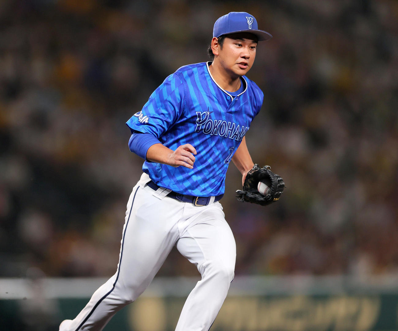 阪神対DeNA 3回裏阪神無死、吉野は木浪のゴロに掛けだし投ゴロに仕留める（撮影・上山淳一）