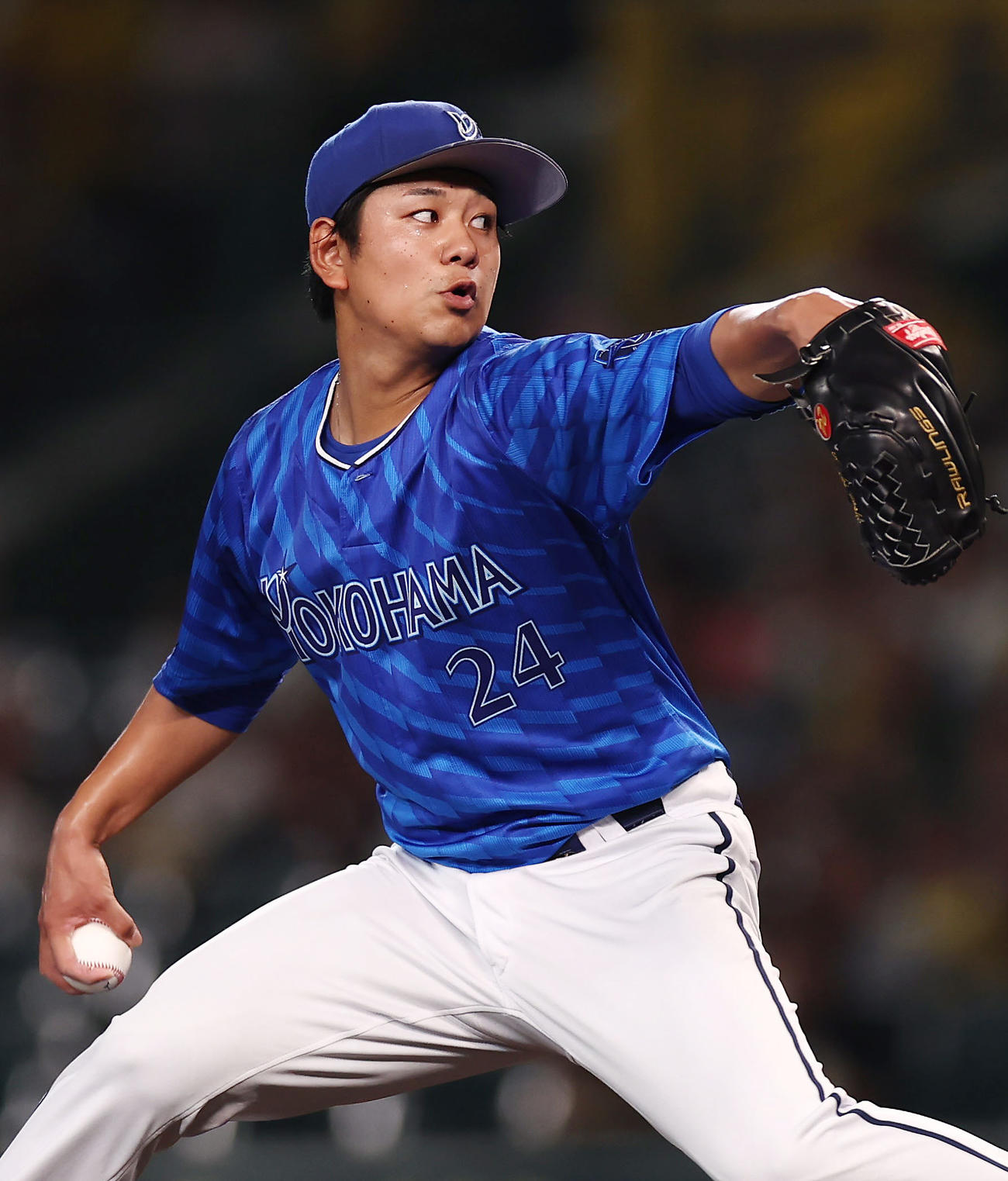 阪神対DeNA　力投するDeNA先発の吉野（撮影・前田充）
