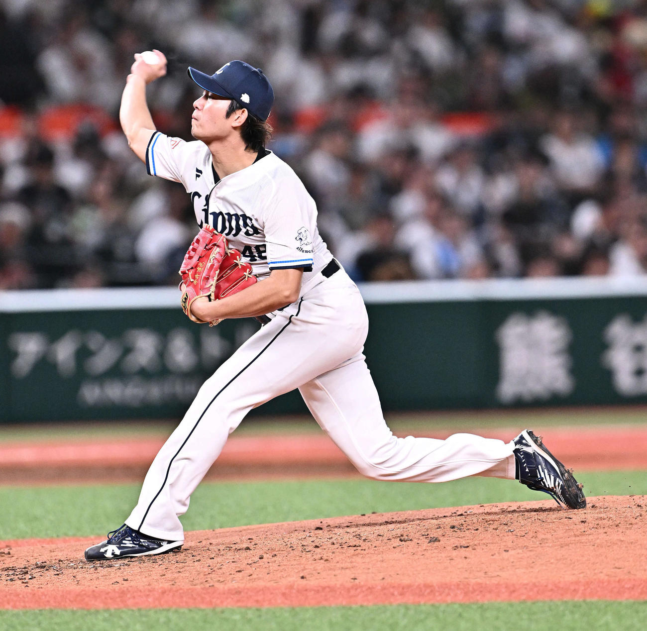 西武対日本ハム　西武先発の今井（撮影・滝沢徹郎）