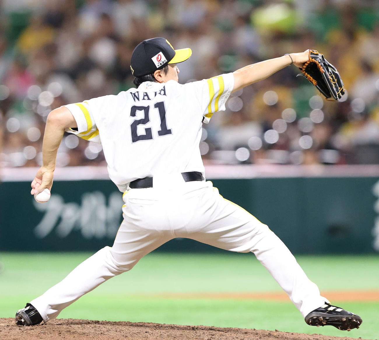 ソフトバンク対オリックス　4番手で登板した和田（撮影・鬼束羽瑠菜）