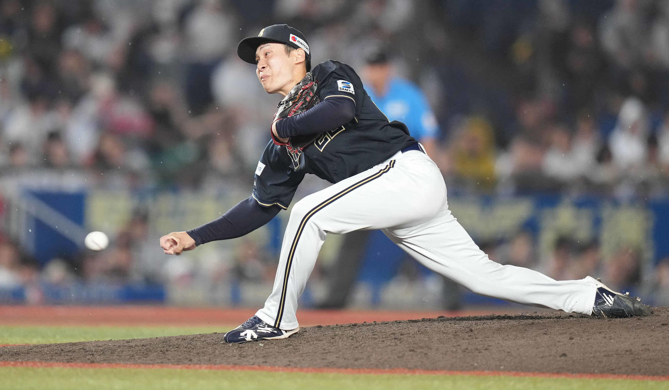 オリックス村西良太（2024年6月30日撮影）