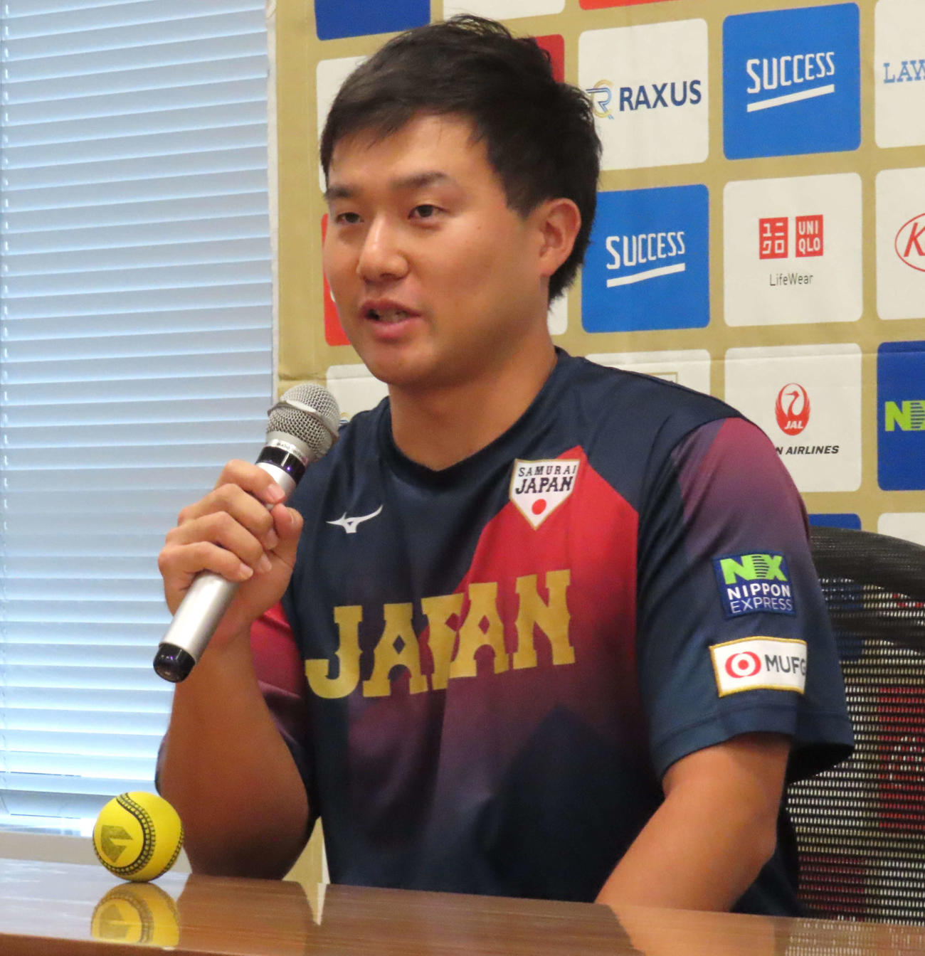 第2回WBSC Baseball5　ワールドカップ2024に出場する島拓也選手（撮影・黒須亮）