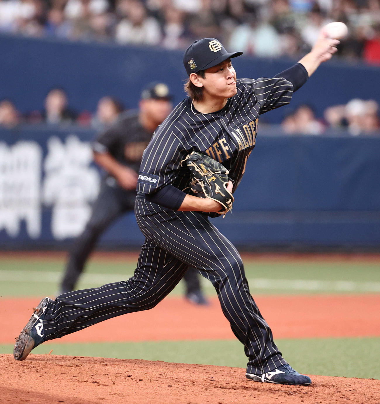 オリックス宮城大弥(2024年9月15日撮影)