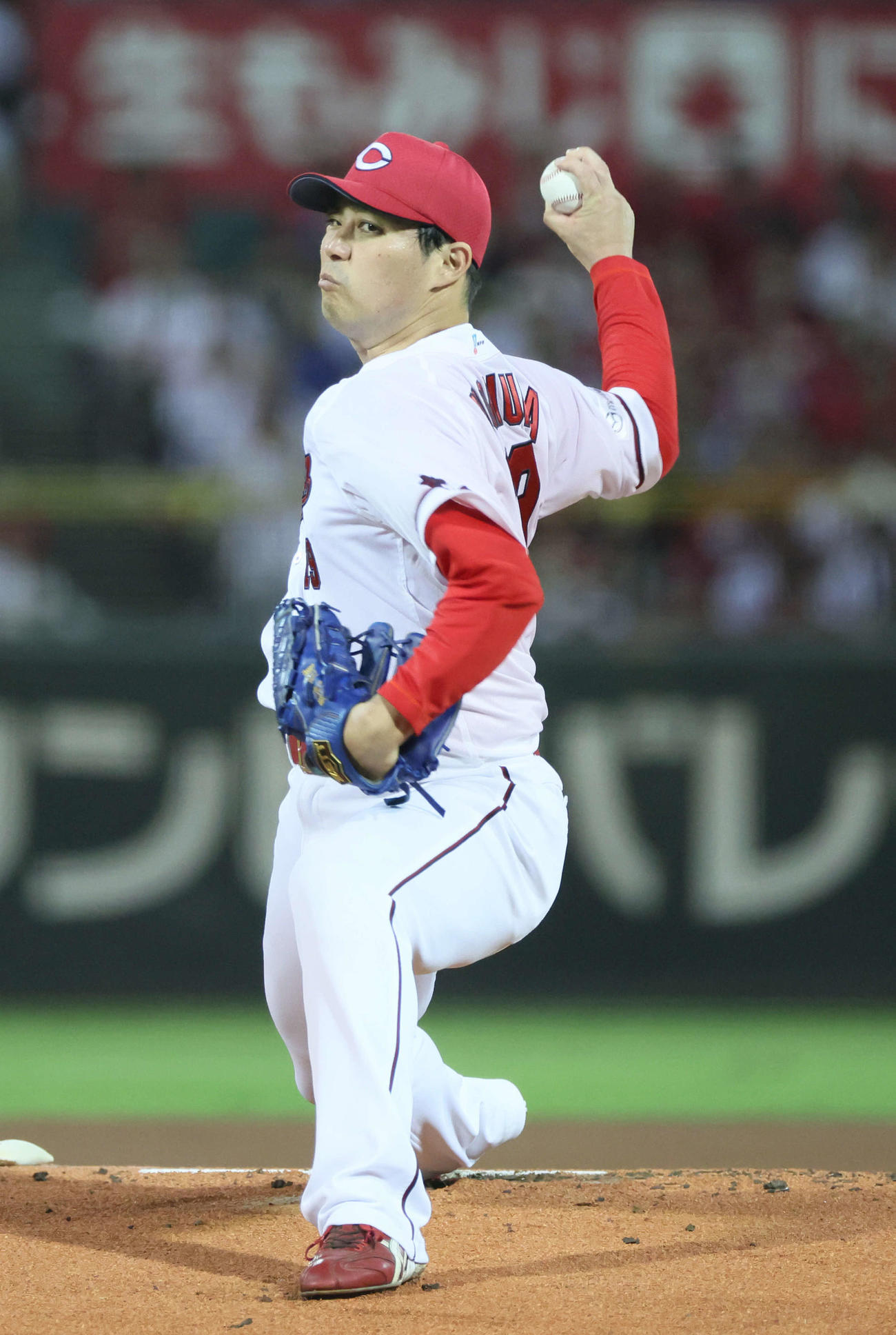 広島対ヤクルト　広島先発の野村（撮影・加藤孝規）