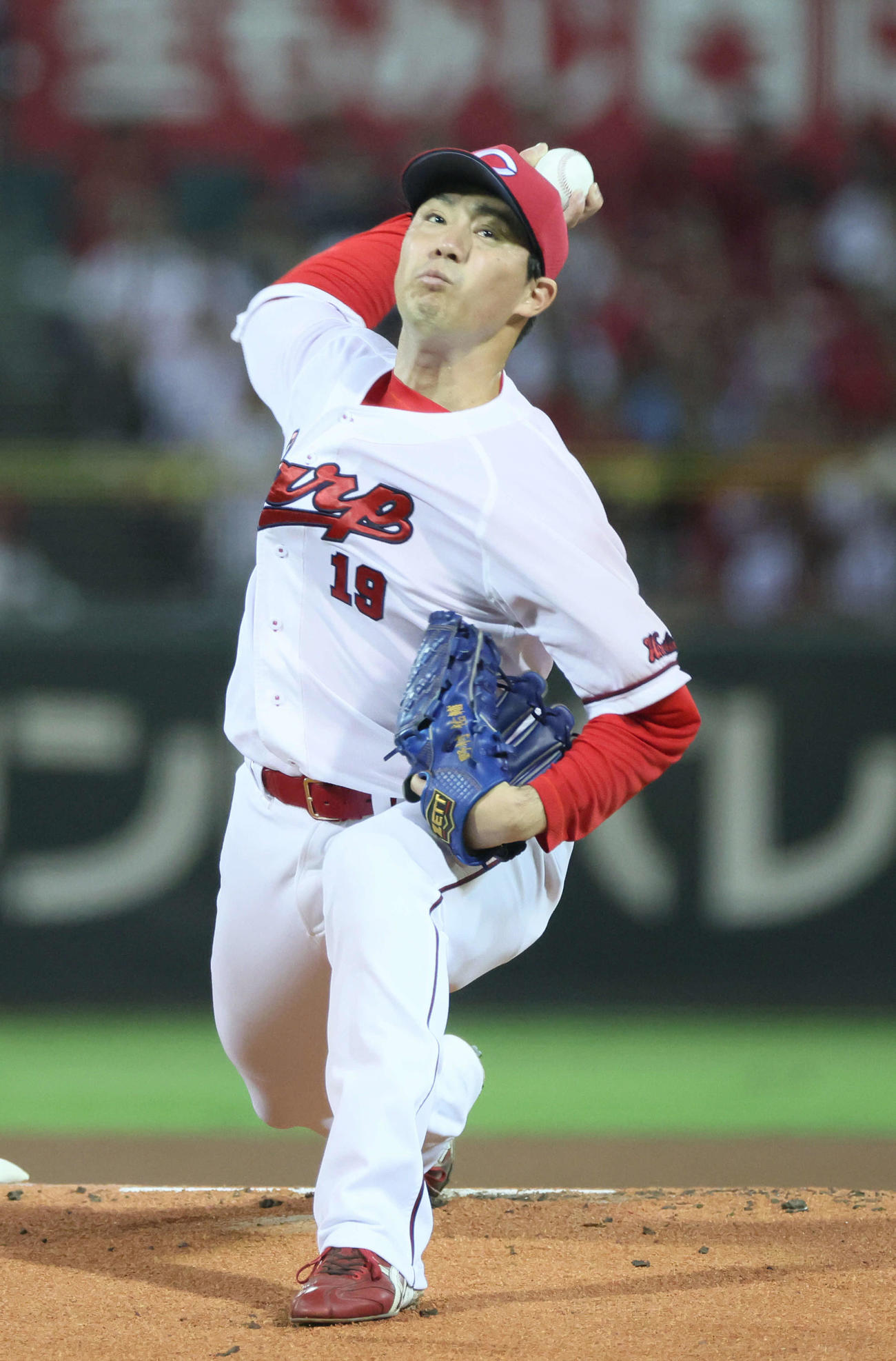 広島対ヤクルト　広島先発の野村（撮影・加藤孝規）