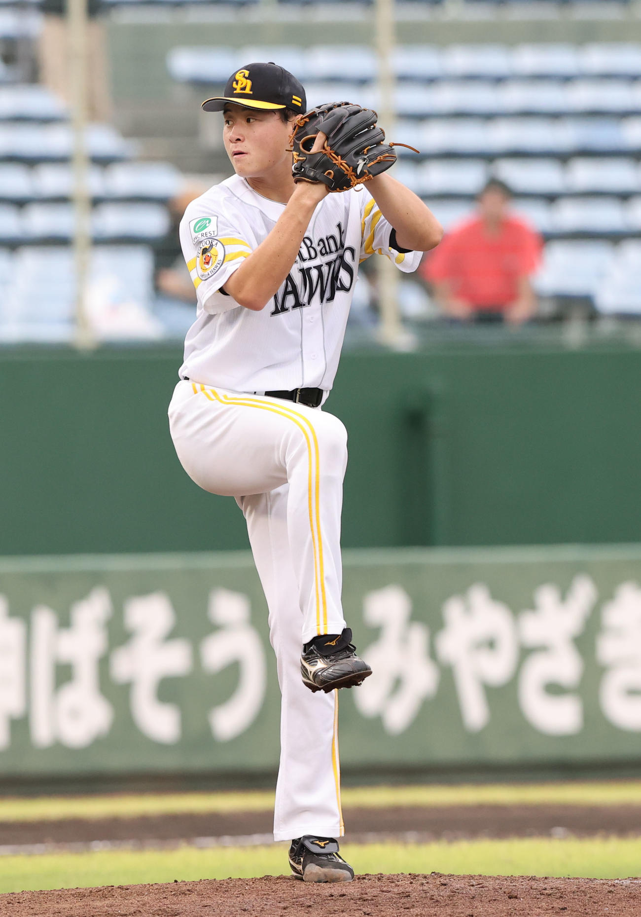 ソフトバンク対DeNA　先発・前田純（撮影・梅根麻紀）