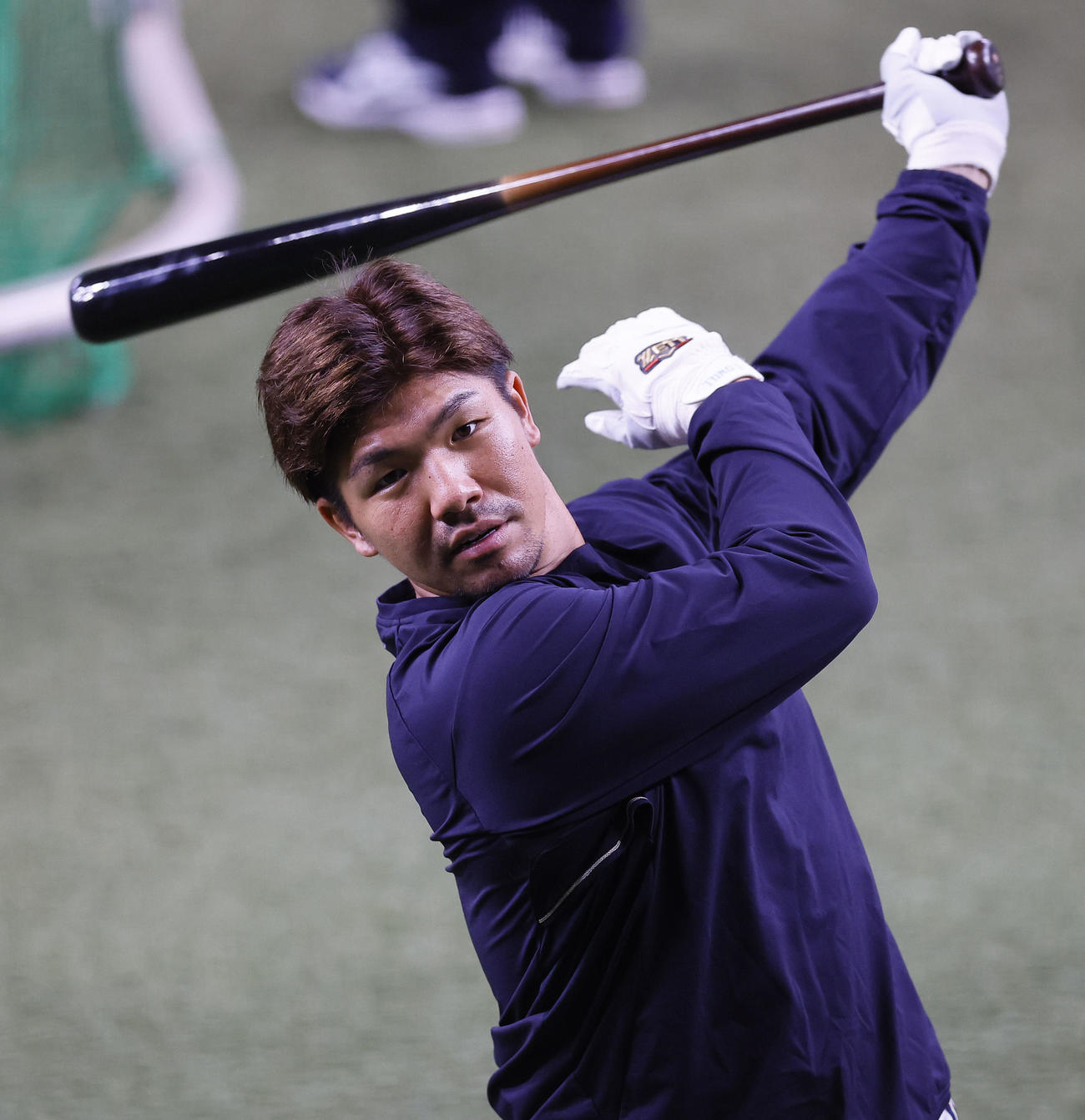 オリックス頓宮裕真（2024年10月4日撮影）