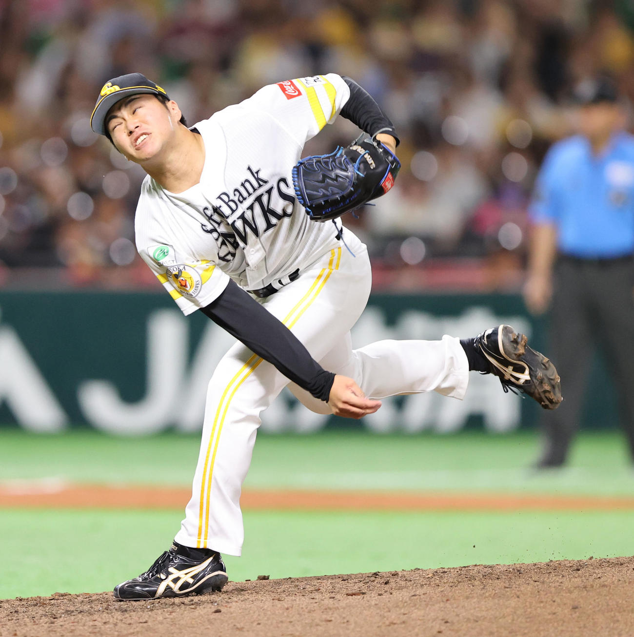ソフトバンク沢柳亮太郎（2024年8月撮影）