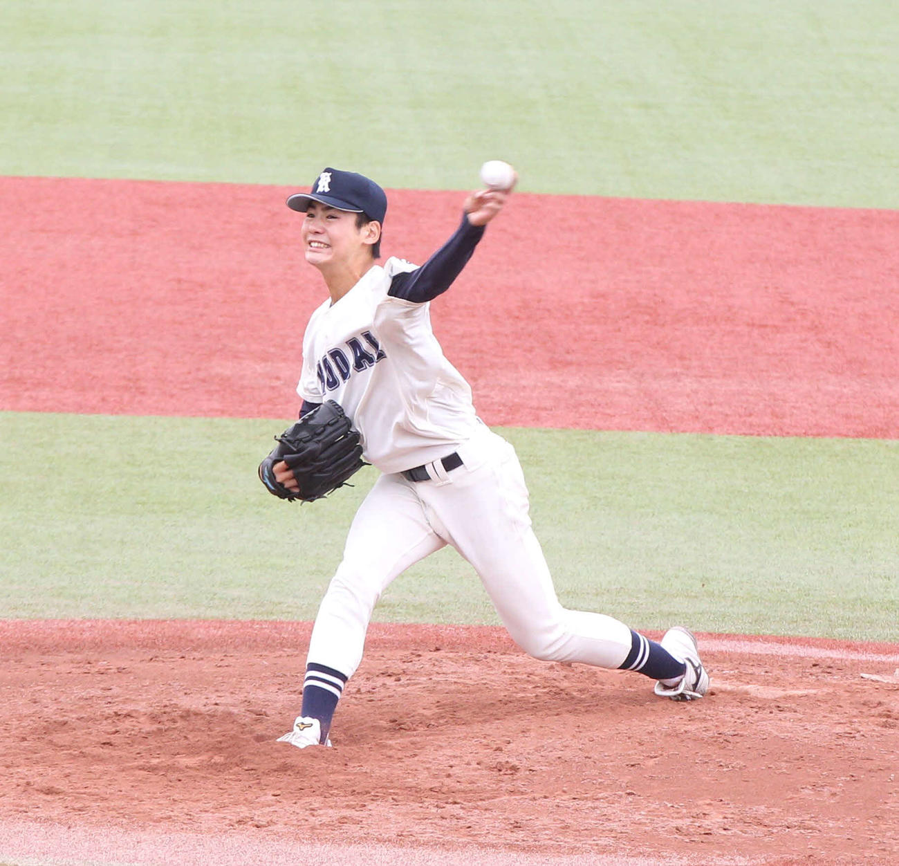 先発を担った東北工業大・仁田（撮影・高橋香奈）