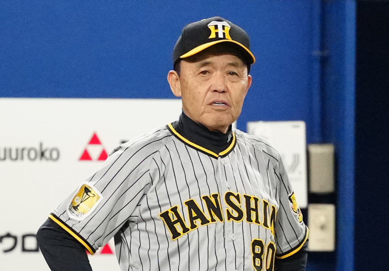 阪神岡田彰布監督（2024年10月3日撮影）
