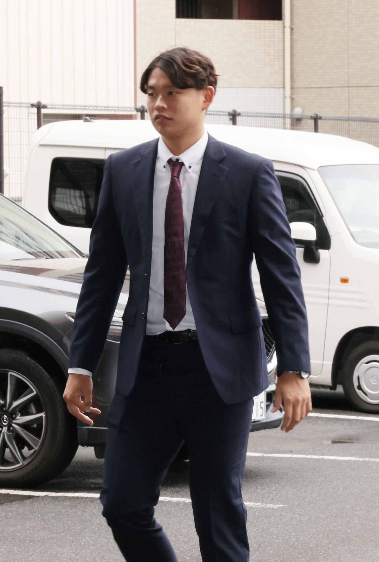 戦力外通告された広島坂田（撮影・加藤孝規）