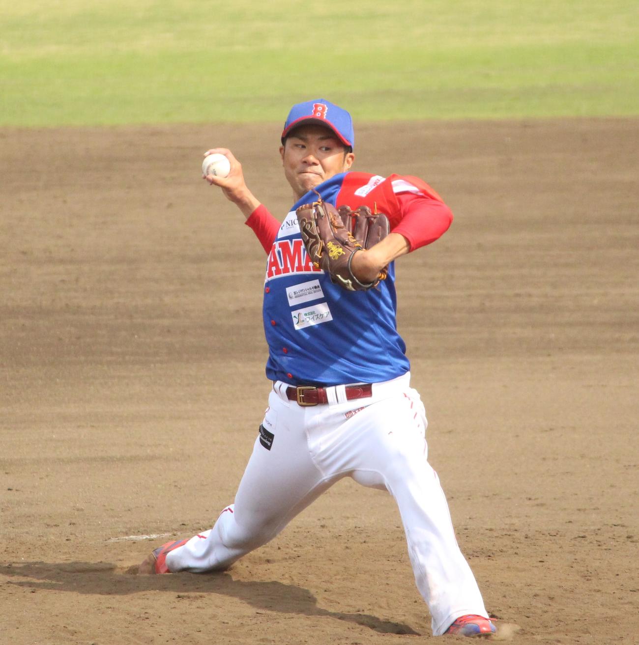 BC・埼玉の由規（2022年4月13日撮影）
