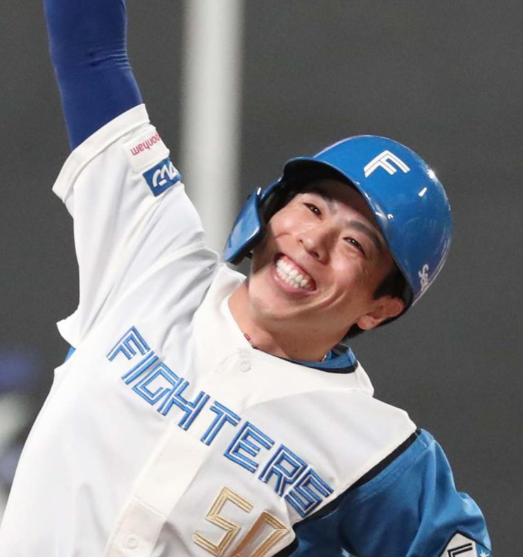 日本ハム五十幡亮汰（2024年9月6日撮影）
