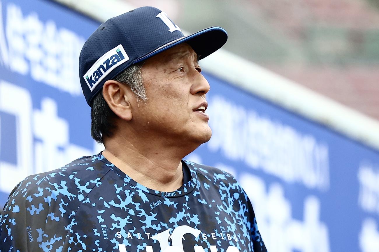 西武渡辺監督代行（2024年10月4日撮影）
