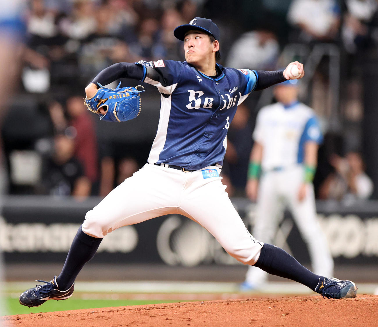 日本ハム対西武　西武先発の隅田（撮影・佐藤翔太）
