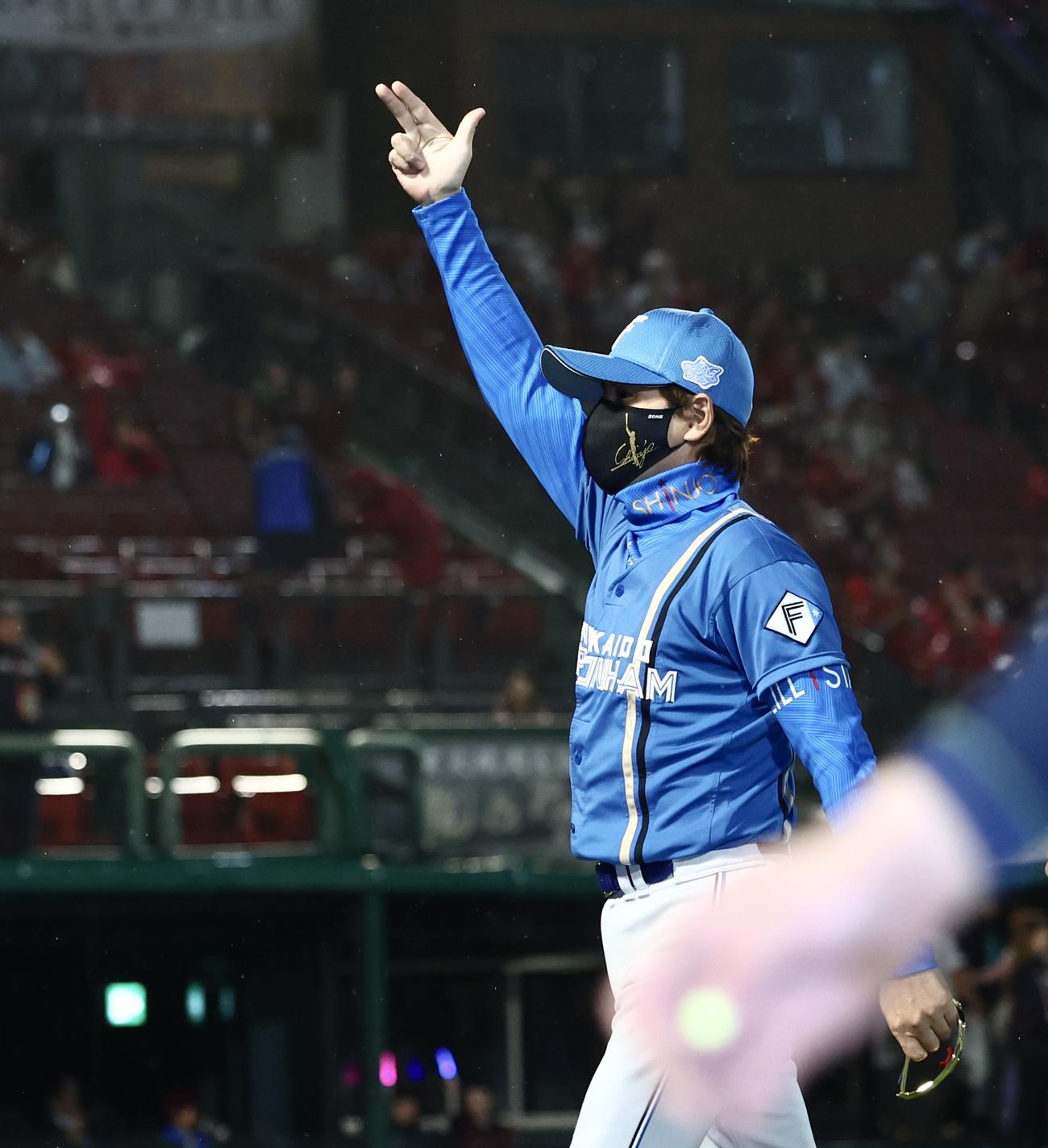 日本ハム新庄剛志監督（2024年10月8日撮影）