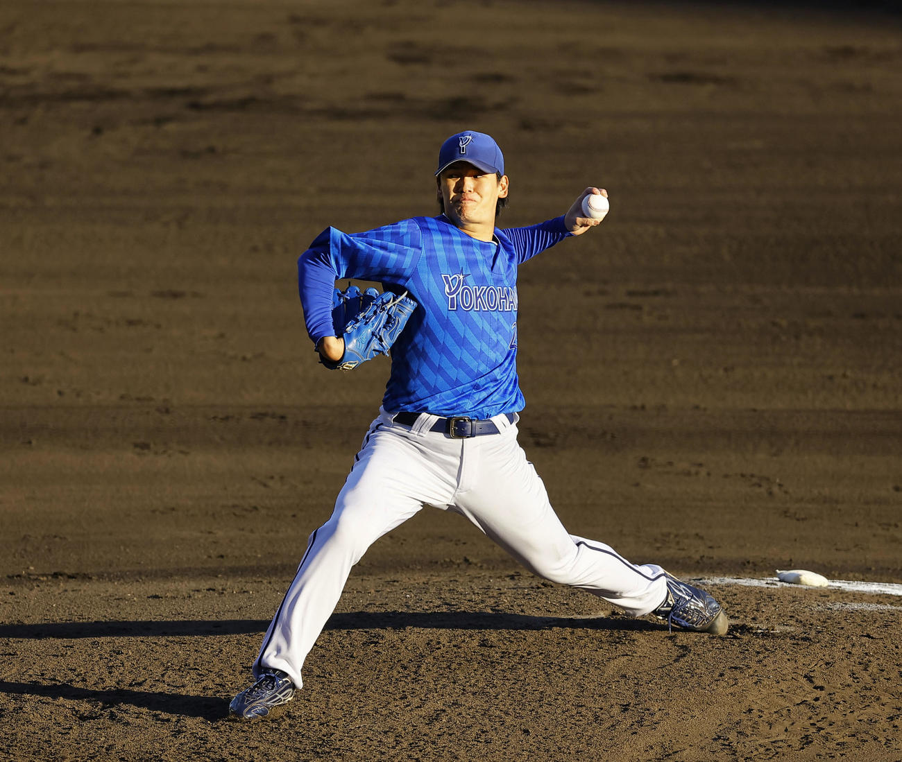 阪神対DeNA 7回、4番手で登板したDeNA坂本（撮影・藤尾明華）