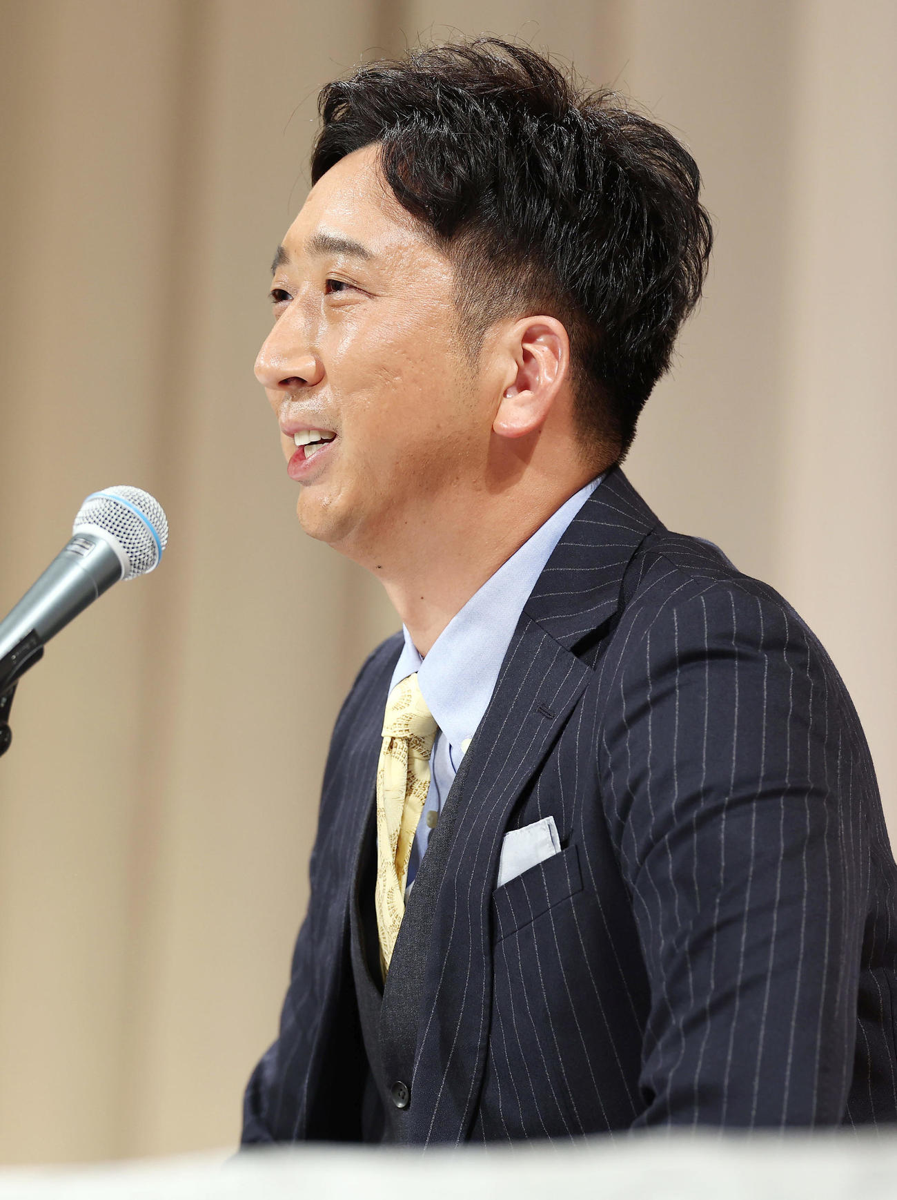 就任会見に臨む阪神藤川新監督（撮影・前田充）