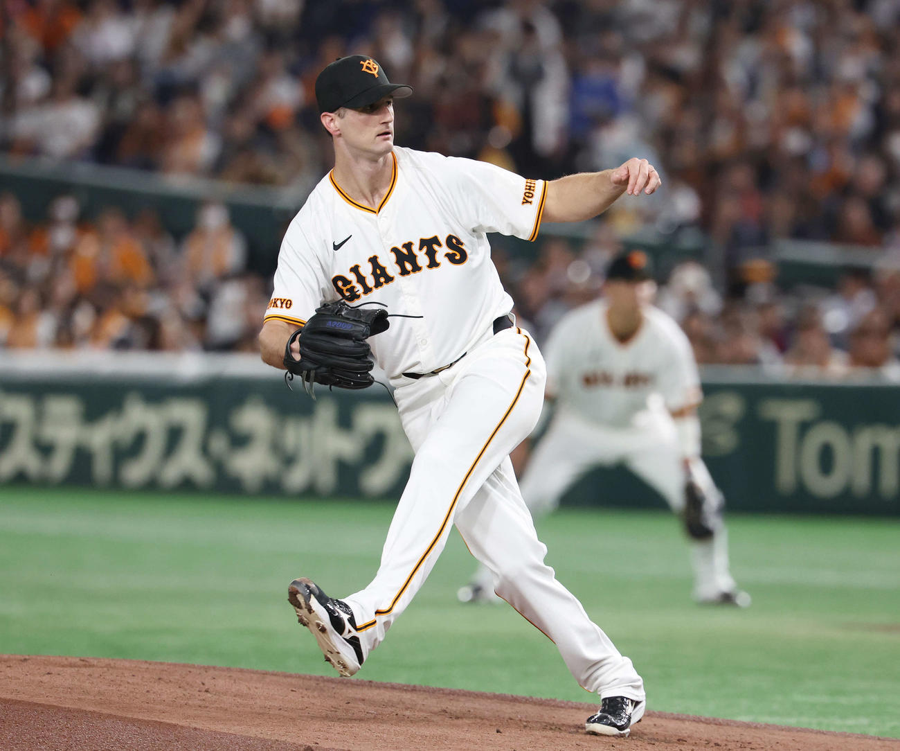 巨人対DeNA　巨人先発のグリフィン（撮影・宮地輝）