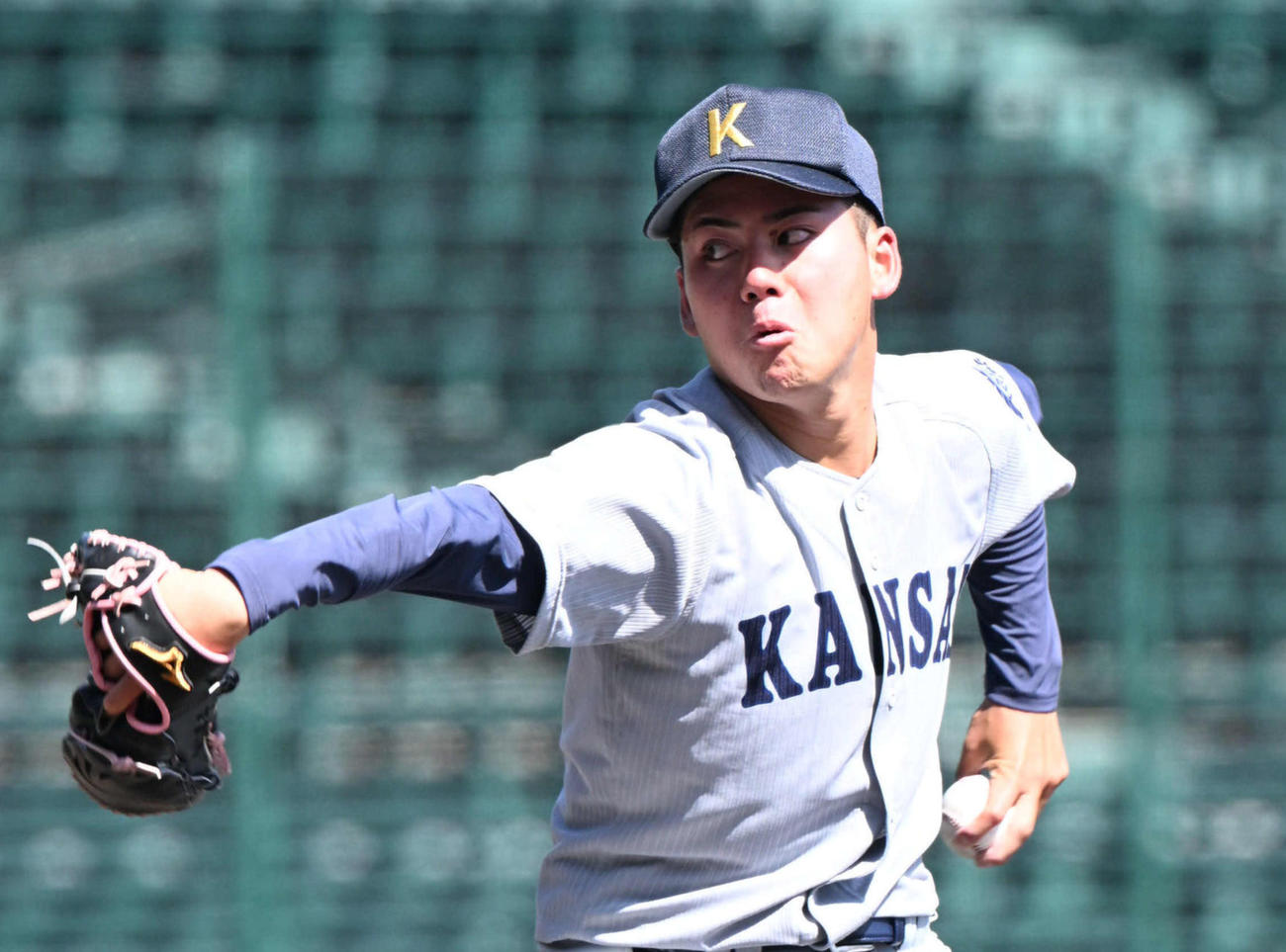 関大・金丸夢斗（2024年5月11日撮影）