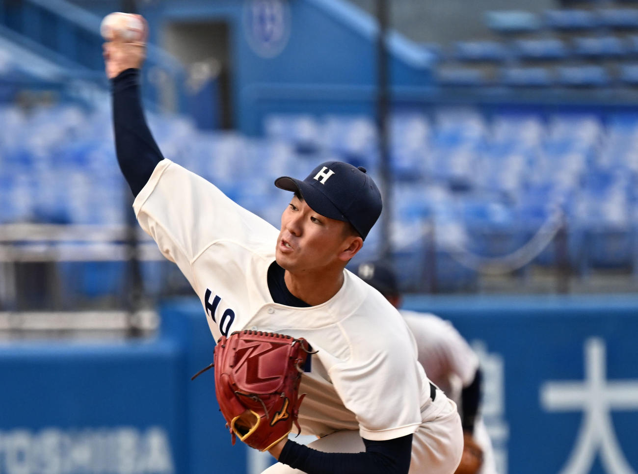 法大・篠木健太郎（2024年10月19日撮影）