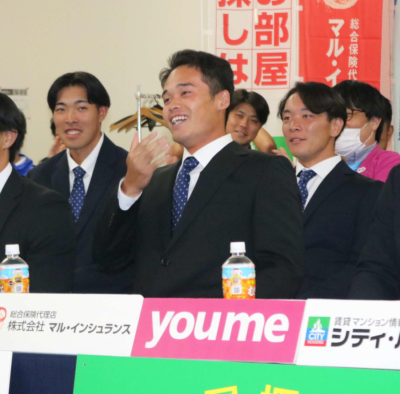 DeNAから3位指名を受けた四国IL徳島の加藤響内野手（撮影・林亮佑）