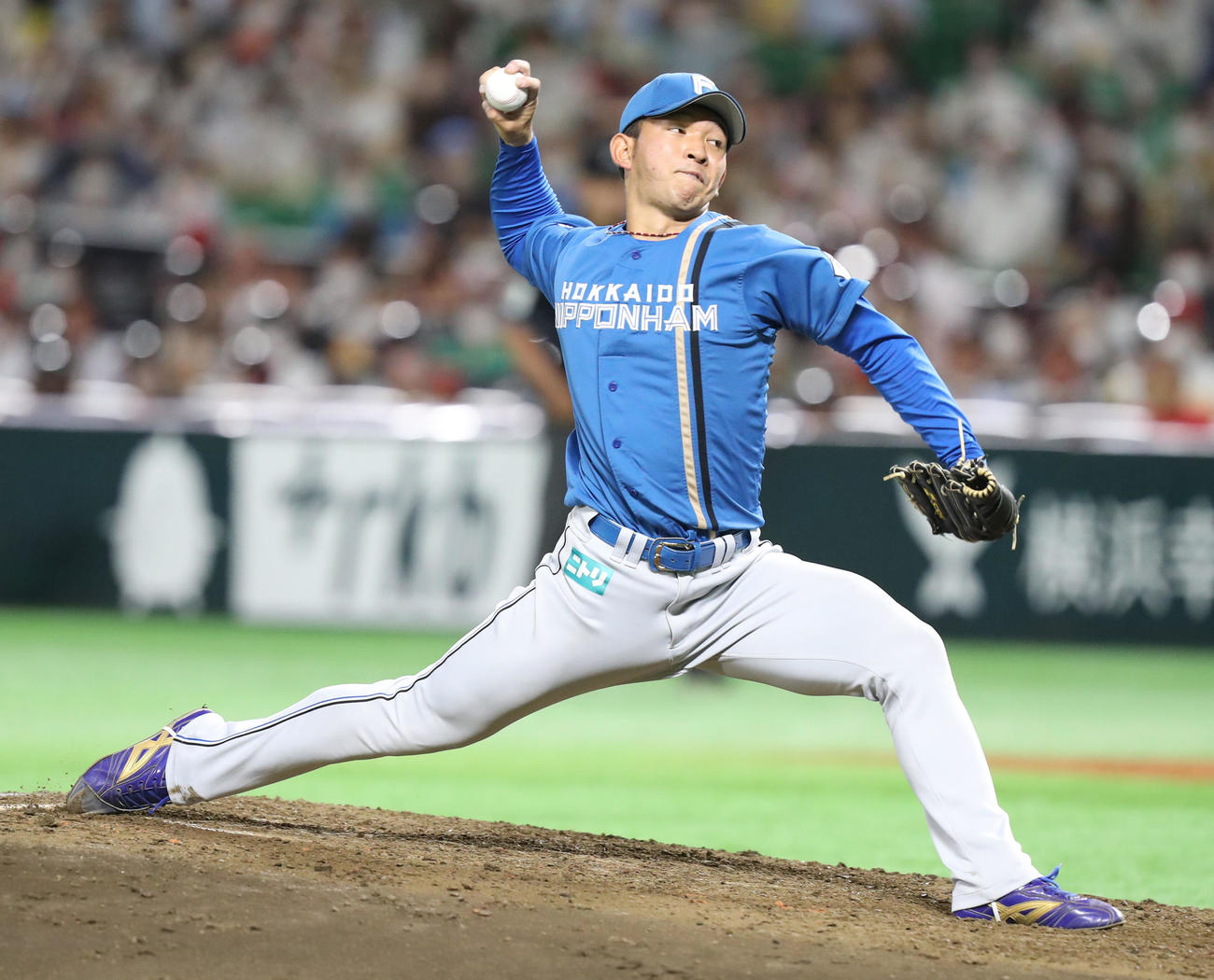 日本ハム柿木蓮（2022年6月24日撮影）