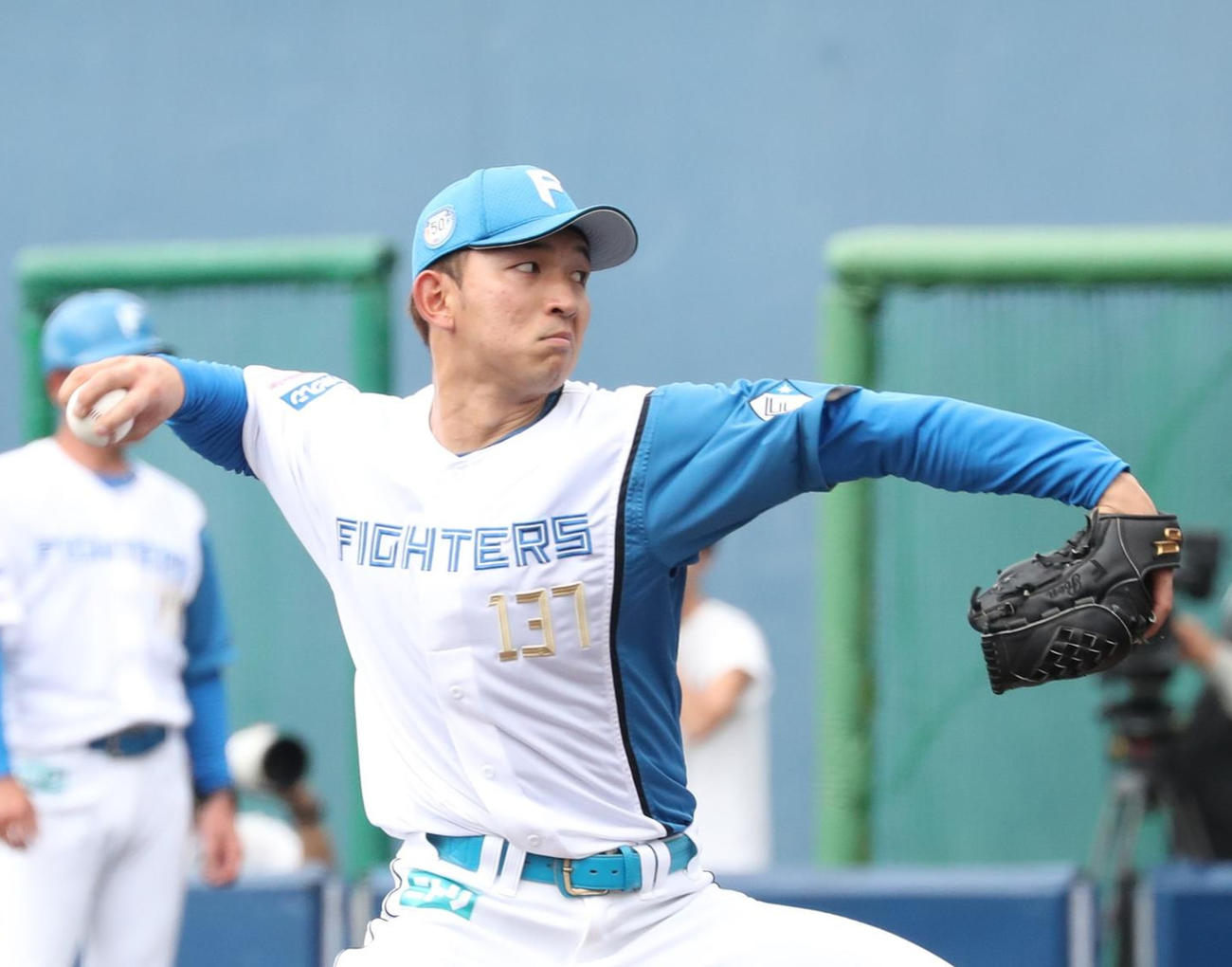 日本ハム柿木蓮（2024年撮影）