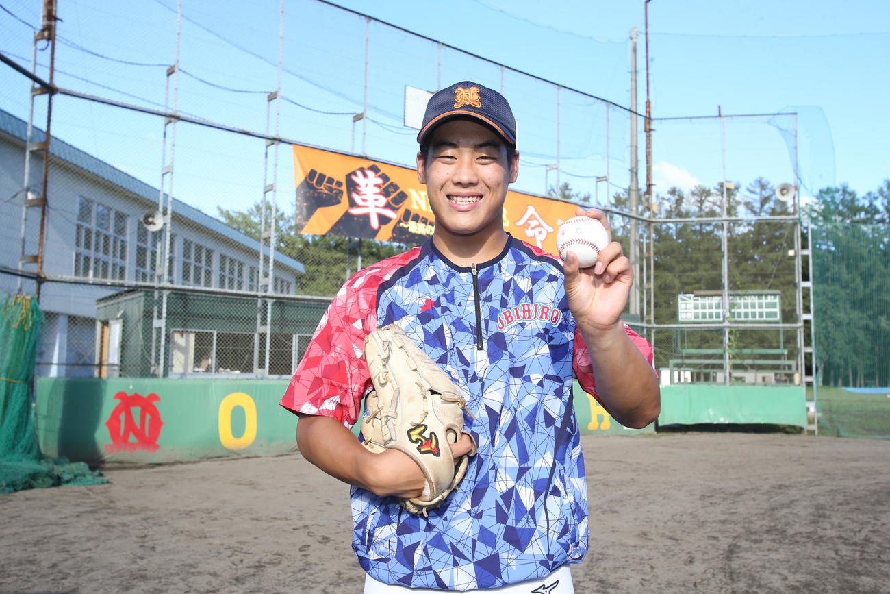 育成ドラフト2位の渋谷純希（2024年8月30日撮影）

