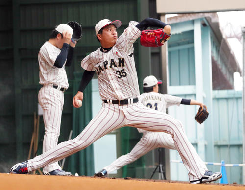 侍ジャパン】才木浩人ブルペン入り「もっと良いボールを」転機くれた