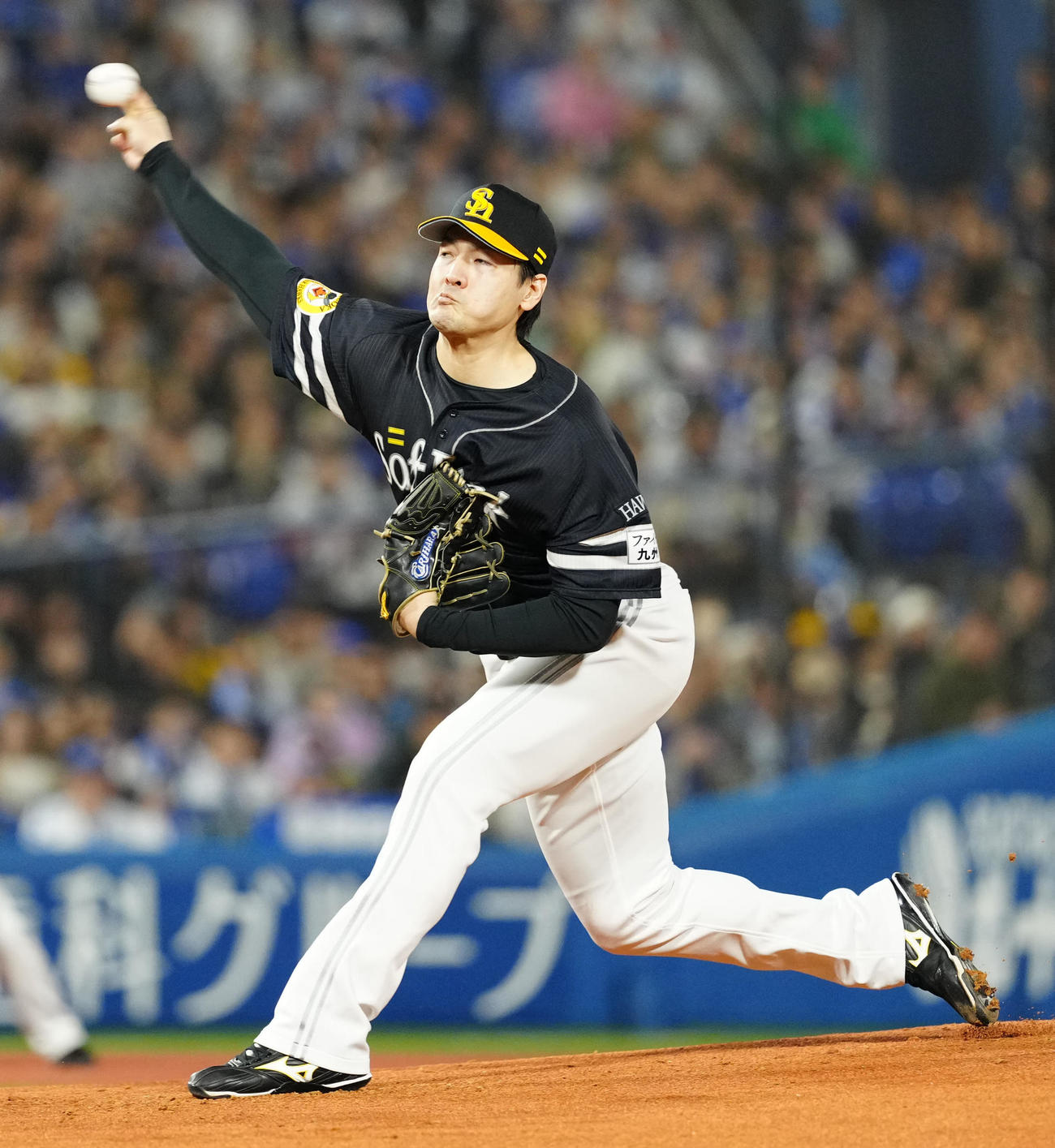 DeNA対ソフトバンク　ソフトバンク先発の有原（撮影・江口和貴）