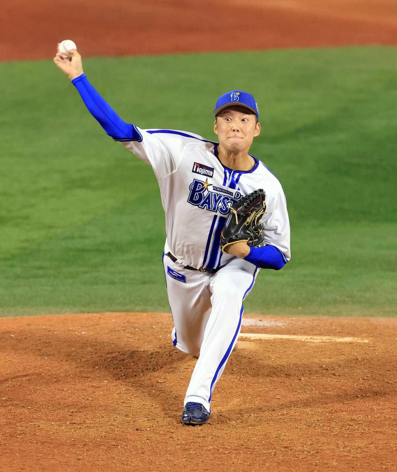 DeNA対ソフトバンク　9回表ソフトバンクの攻撃で登板した森原（撮影・浅見桂子）