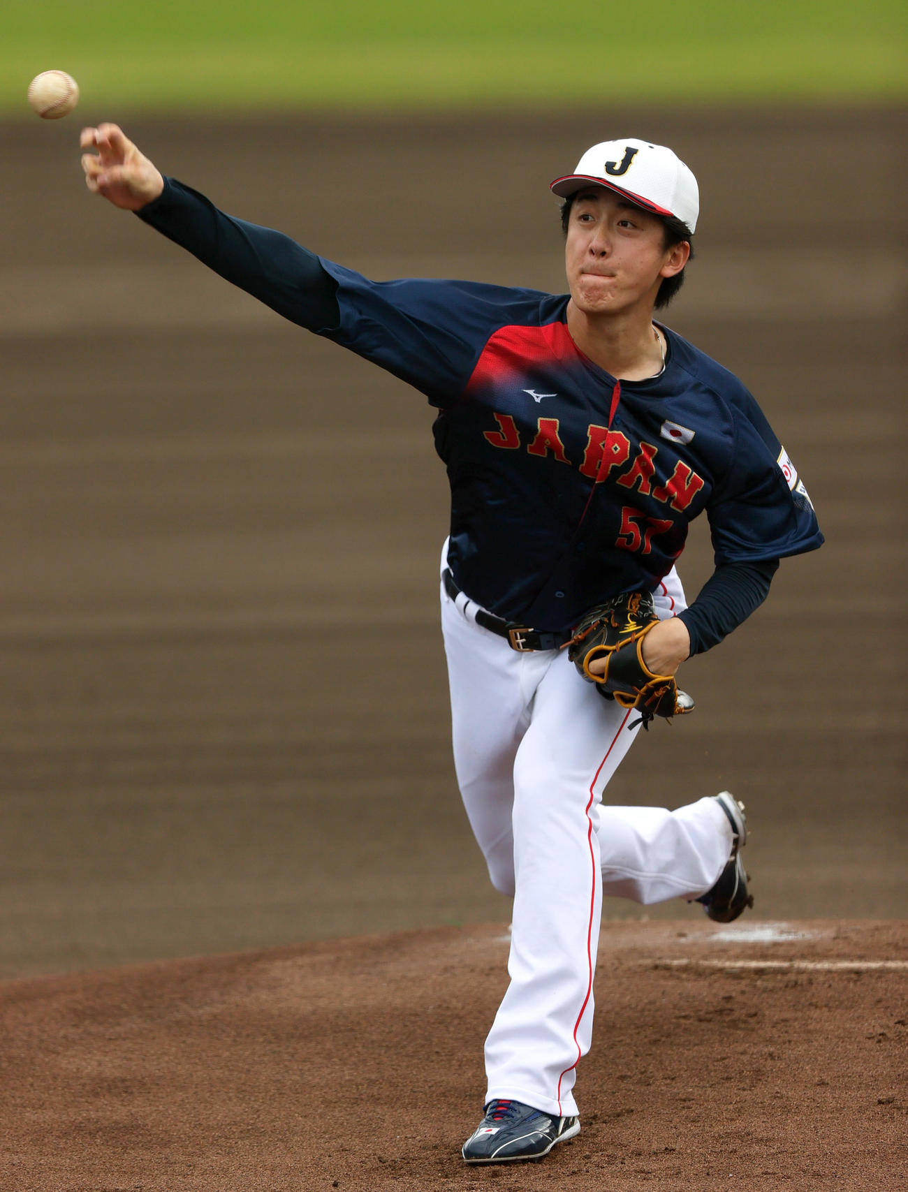 ライブBPで力投する日本ハム北山（撮影・上山淳一）