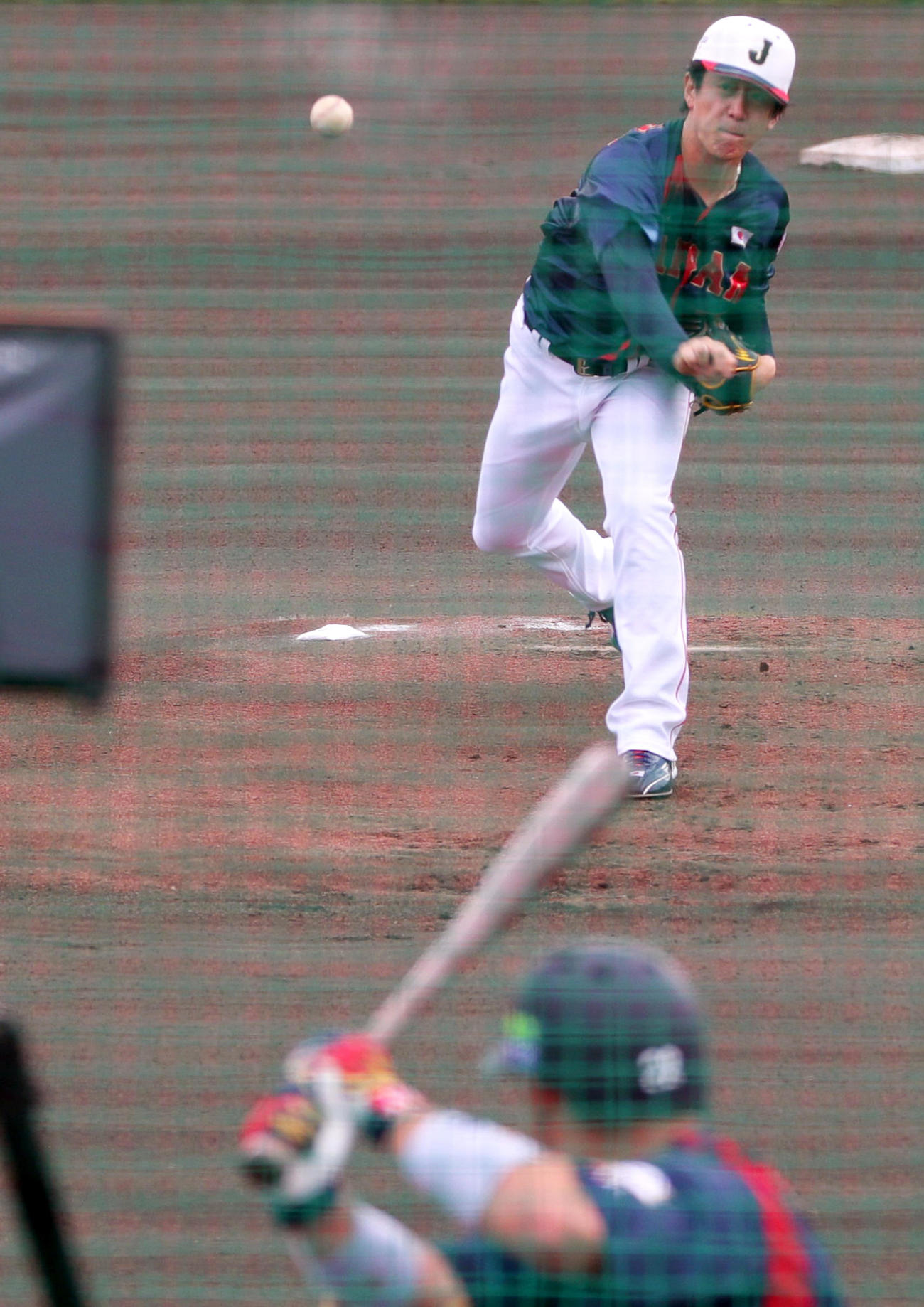 ライブBPで力投する日本ハム北山（撮影・上山淳一）