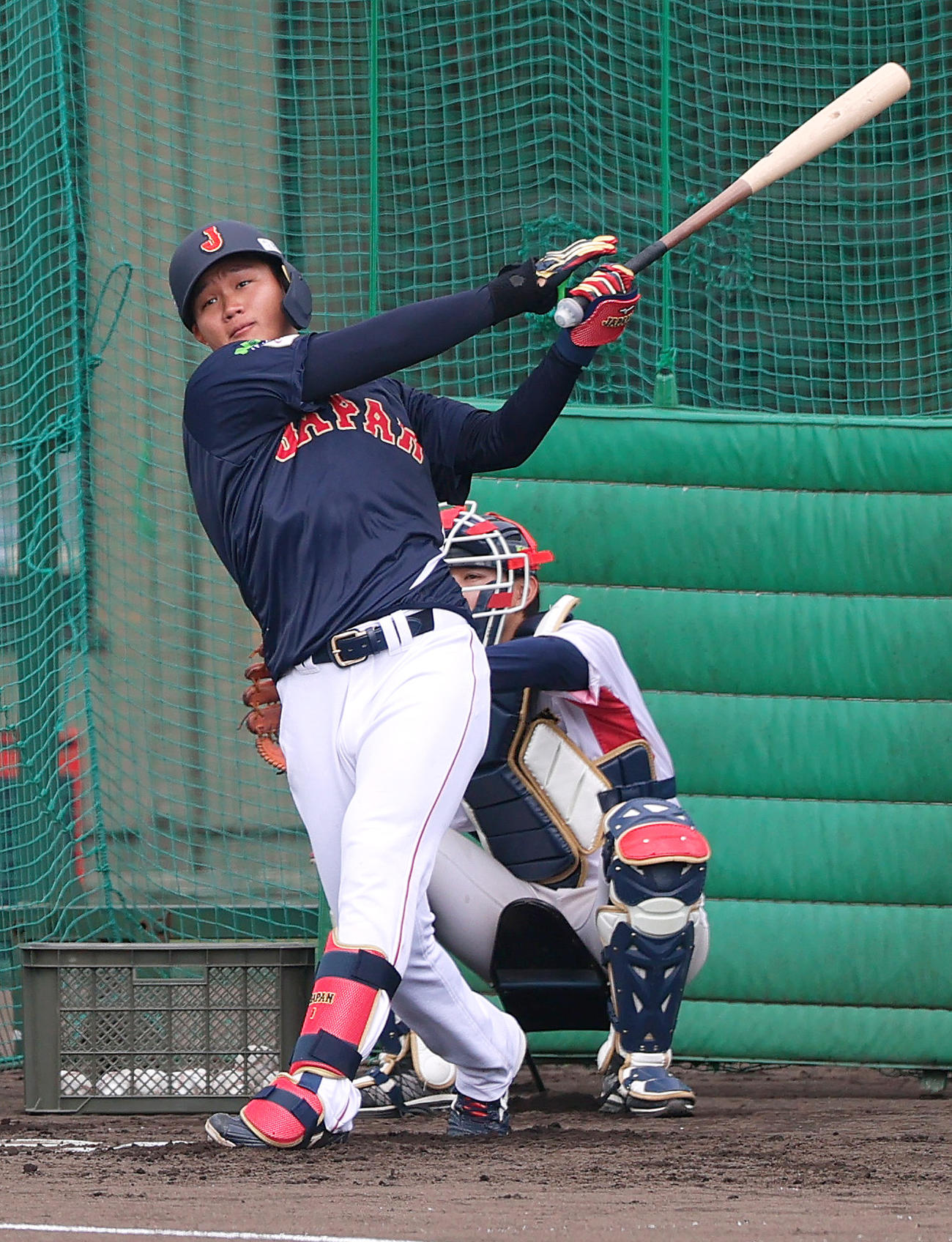フリー打撃する阪神森下翔太（撮影・上山淳一）