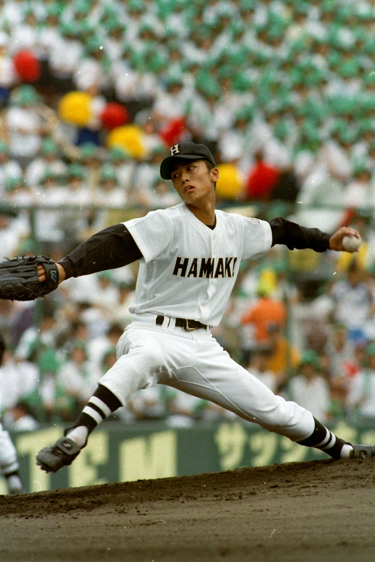 98年8月、第80回全国高校野球　浜田対新発田農　浜田先発の和田